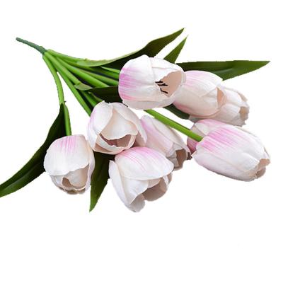 China Home.Party.Restaurant.Bar.Hotel.Wedding Metal Pot Mini Bonsai Artificial Handmade Tulips Flower Bushes for sale