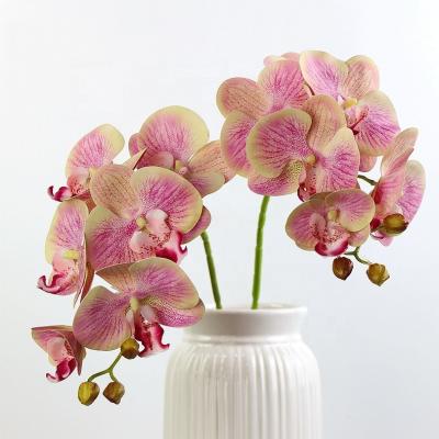 China Wholesale Home.Party.Restaurant.Bar.Hotel.Wedding Factory Decoration Real Phalaenopsis Touch Latex Butterfly Orchid Artificial Flower for sale