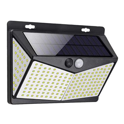 China Outdoor 208 LED PIR Motion Sensor Waterproof Garden Solar Light Solar Wall Lamp for Patio Yard Pathway Street Lights for sale