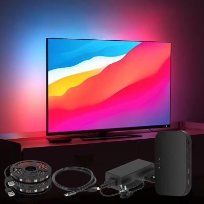 China WiFi Alexa USB RGB RGB LED Backlight PC TV Light Ambient Light Smart Sync Ambient Light Band HD MI Band Dream Screen Lighting Kit Xbox Box For TV for sale