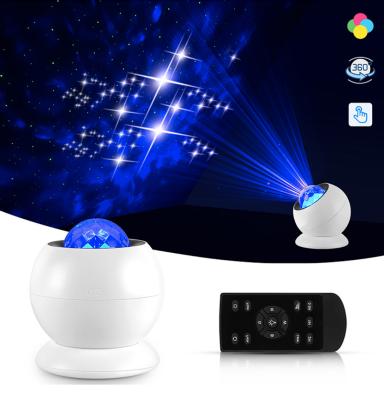 China Modern Night Light Starry Sky Projector Water Wave Rotating LED Star Projection Bedroom Touch Control Bedside Lamp for sale