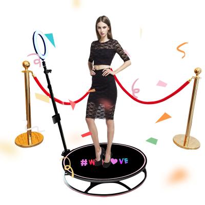 China All Metal + Glass 360 Photo Booth Motor Replacement Customize PVC 360 Photo Booth With Battery Prop Signs Party Photo Booth Plastic Prop for sale