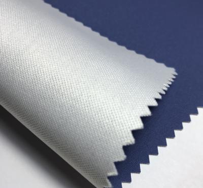 China 100%polyester 228T taslan waterproof white coating 130gsm 150cm width for jacket fabric for sale