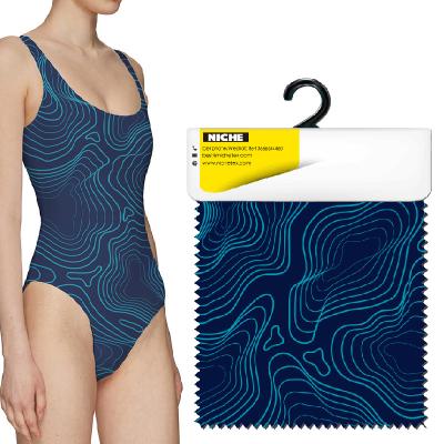 China Nylon Spandex Elastane 4 Way Stretch Milliskin Tricot Printing Viable Customized Quick Dry Fabric For Swimwear Swimwear Beach Wear for sale