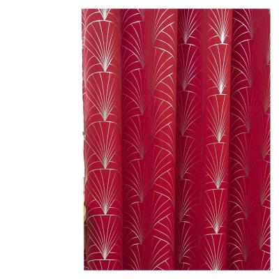 China 2021 Insulated Customized Hot Sale Living Room Decorate Curtain Fabric Cloth Blackout for sale