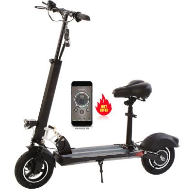 China Aluminum Alloy Frame 10' Inch Air Tires Two 2 Wheel Adult Foldable Electric Scooter 500w E Bike Scooter China for sale