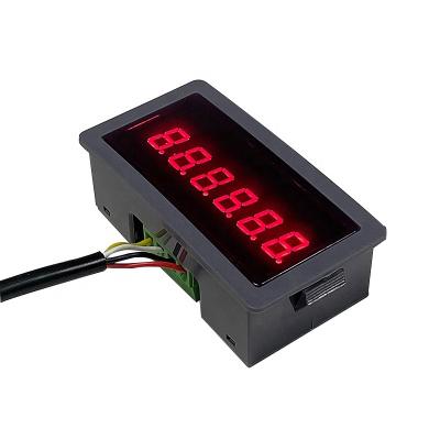 China Indoor 0.4 inch 6-bit red RS485  serial port meter led  MODBUS-RTU segment digital tube display waterproof for sale