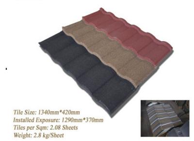 China Stone chip coated steel/metal roof tiles with colourful,cheaper price with competitive price for sale