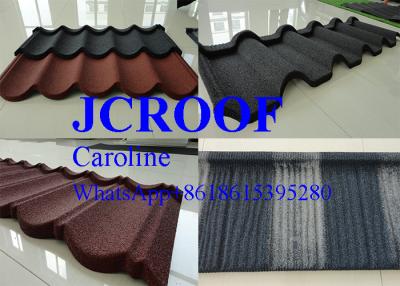 China Water proof Stone Coated Steel Shingles , Corrugated Galvanised Steel Roofing Sheets for sale