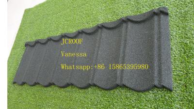 China Stone Coated Metal Roof Tile Construction Building , Metal Tile Roofing Sheets for sale