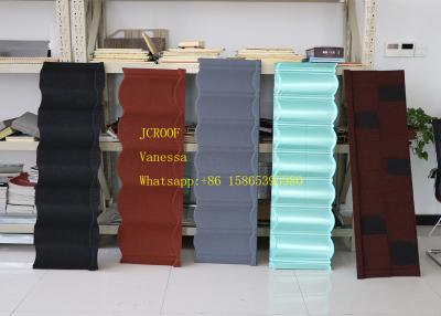 China Tile size 1300*420mm Corrugated Steel Roofing Sheets Shingle Tile Type for sale