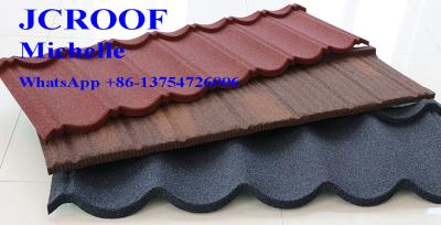 China SGS Stone Coated Metal Shingles high temperature and low temperature for sale