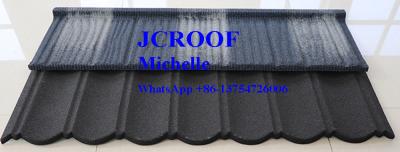 China 1340mm Stone Coated Metal Shingles Soncap Certificate Galvanized Steel Plate for sale