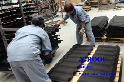 China Colorful Sand Colour Coated Metal Roofing Sheets High Corrosion Al-Zn Plate for sale