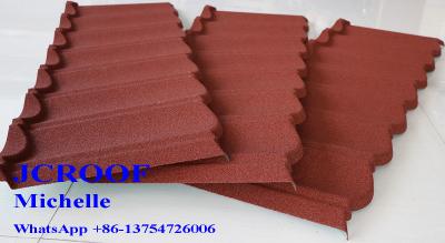 China Colour Coated Steel Roofing Sheets , Alu-Zinc Steel Sheet  Villa Building Materials for sale