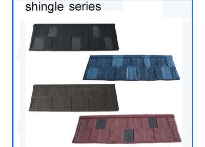 China Stone Coated Metal Zinc aluminium step tile roofing sheets Classical Style 0.4mm for sale