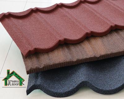 China Alu-Zn steel plate color nature stone coated roofing tiles 1340x420 size hot sale tile for sale