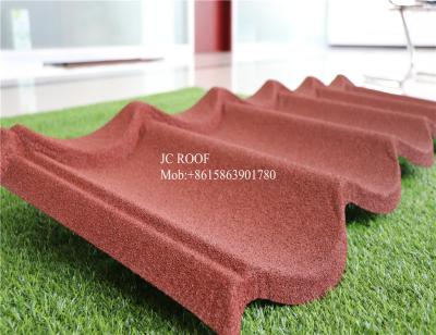 China hot sale color stone coated steel roofing sheet china supplier terracotta color stone coated metal roof tile for sale