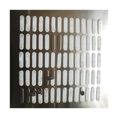 China Modern Perforated Laser Form Metal Stainless Steel Grill Floor Metal Inlay for sale