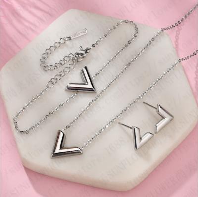 China Newest Design Coin Jewelry Stainless Steel Jewelry TRENDY Pendant Jewelry Set American Style For Women for sale