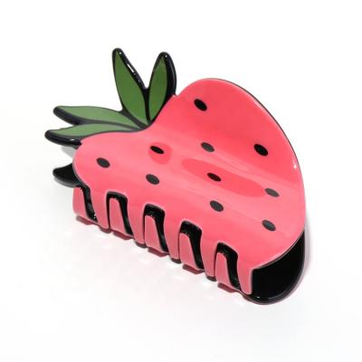 China Cute Fashion Strawberry Hair Claw Hair Clip for Washing and Gargling Hair Accessories for Women for sale