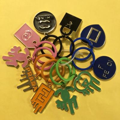 China Promotion Gift 2022 Newest Free Design Custom Soft Metal Key Chain Enamel Die Cast Metal Designer Charms For Key Chain for sale