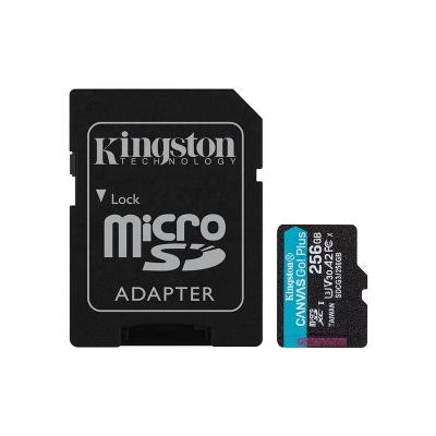 China 4K Video Production / Action Cameras / Drones / Android Devices 100% Original Kingston Canvas SDCG3/256GB Go! Micro SD card plus for sale