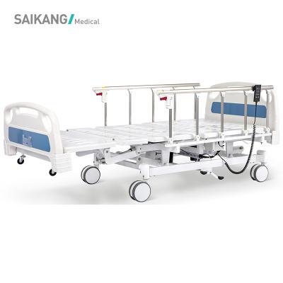 China Portable Electric Hospital Bed SK005-2 Hospital Bed Features With Drip Rack for sale