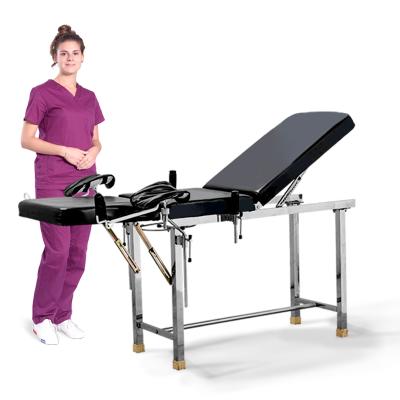 China A045-1 Commercial Single Furniture Metal Multifunctional Adjust Folding Medical Manual Obstetric OperatingTable Gynecological Examination for sale