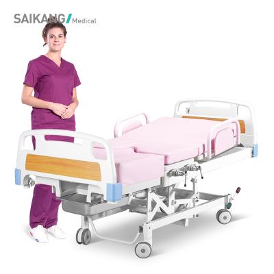 China Factory 4 Function Available Electric Medical Obstetric Operation Stainless Steel Delivery A98-3 Gynecological Bed for sale