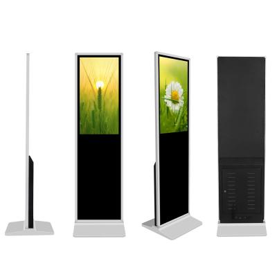 China Indoor 43 49 55 65 Inch Floor Stand Digital Signage LCD Advertising Display Advertising Screen for sale