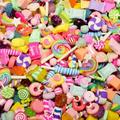 China Nail Art Decoration Paso Sico 20 Themes Random Mixed Kawaii Bear Candy Food Fruit Girl Resin Cabochons Nail Art Props Decoration For Nail Charms for sale