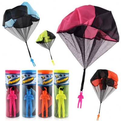 China Outdoor Eco-friendly Decompression Kids Toys Hand Throw Parachute Toy Soldier Parachute Toy For Children for sale