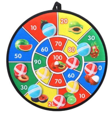 China Funny Educational Toy Kids Game Dart Board Set 9 Ball Sticky Target - Safe Dart Game - Gift for Kids for sale