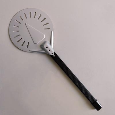 China Sustainable 8 Inch Pizza Peel Aluminum Round Punch Pizza Tools With Outdoor Pizza Oven for sale