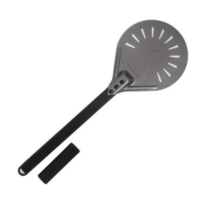 China Detachable aluminum metal pizza peel spatula pizza paddle workable for baking homemade pizza for sale