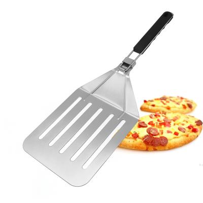 China Durable Stainless Steel Pizza Skin - Pizza Paddle With Folding Handle For Indoor/Outdoor Kitchen Oven Grill for sale