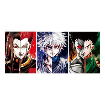 China HUNTER HUNTER 3D Anime Posters Wall Decor 3D Triple Transition Poster Bedroom Decor Eco-Friendly Wall Art Stickers for sale