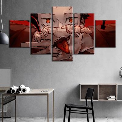 China Waterproof+ECO-Friendly High Quality Art Painting Anime Canvas Art Pop Paints Wall Stickers Yuji Itadori Poster Printing Picture Jujutsu Kaisen for sale