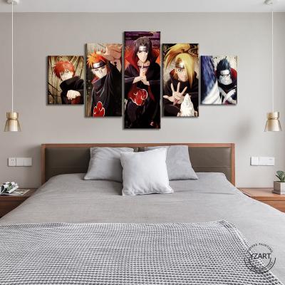 China Waterproof+ECO-Friendly Drop Shipping 5pcs Akatsuki Anime Poster HD Wall Picture Canvas Painting For Living Room Decor for sale