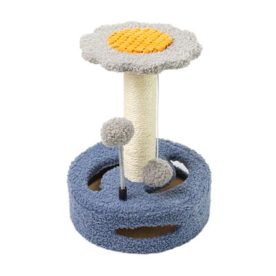 China Luxury Mail Cat Trees Scratcher Cat Scratcher House Cat Scratcher Plush Modern Pet Furniture for sale