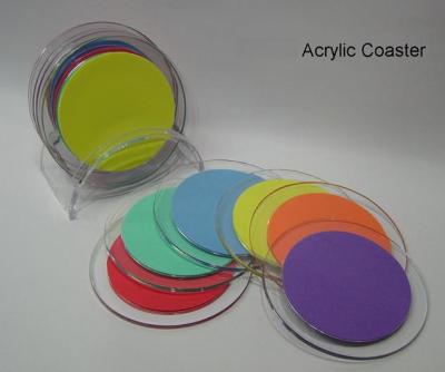 China High Quality Beautiful Shape Acrylic Coasters for sale