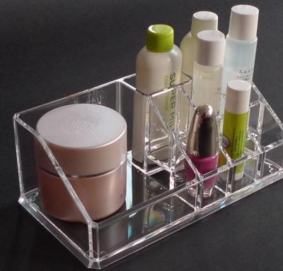 China clear Cosmetic Box Acrylic Organizer With Beautiful Shape for sale