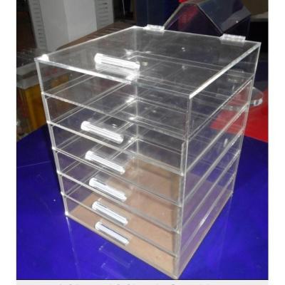 China clear PVC Clear Acrylic Boxes for Packing Cosmetics for sale