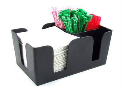 China Solid Black Acrylic Tissue Box , Acrylic Dining Table Display Holder for sale