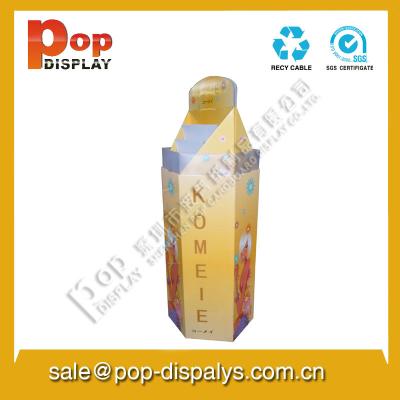 China Cosmetic Cardboard Pop Display Stands Customized With Full Color for sale