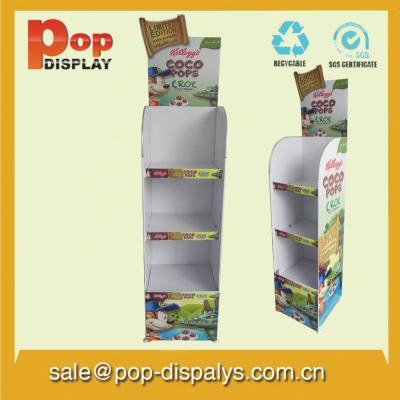 China Durable Advertising Cardboard Display Stands With Varnish Coating for sale