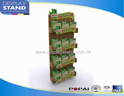 China MDF Material Display Stand , Wood Strong Stand for Food/Snack Showcase In Store, Oatmeal Holder Te koop