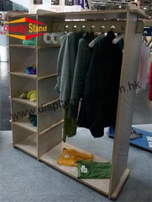 China Convenient Shopping mall MDF Floor Standing Display Rack with OEM Logo for sale