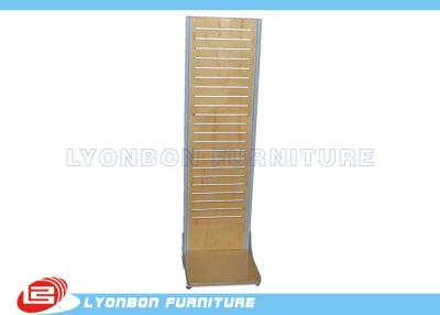 China ISO Double side Slatwall Display fixtures / MDF Display Stand For Promotion for sale